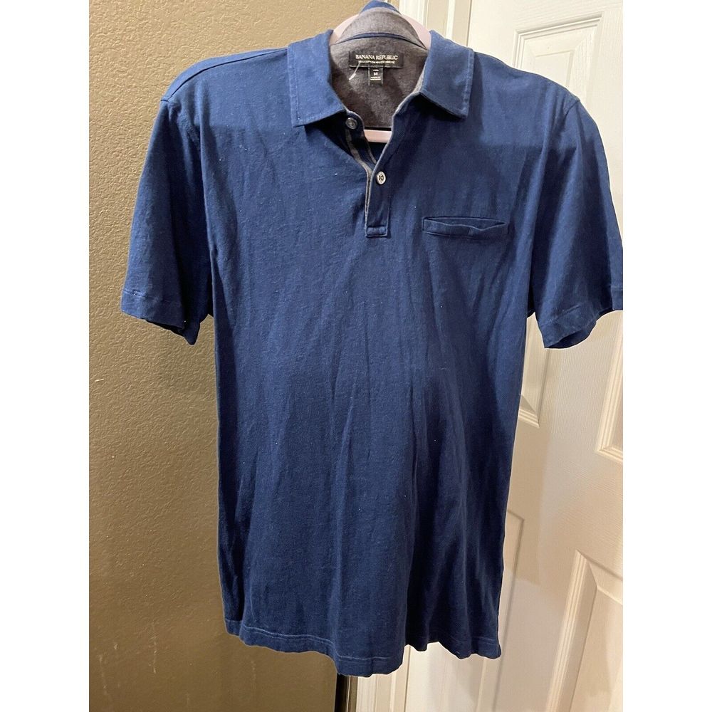 Banana Republic Cotton Cashmere‎ Blend Polo Shirt